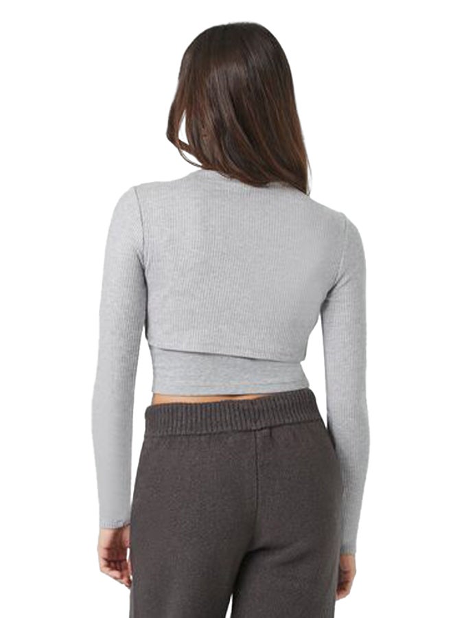 FOREVER 21 Super Cropped Turtleneck Sweater  - Image 4