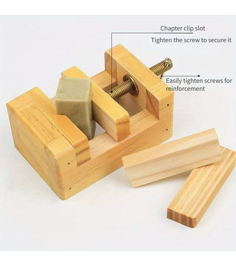 Beech Wood Carving Jig For Calligraphy And Painting Seals Adjustable Size Non Electric Wood Carving Fixing Tool Seal Carving Stands 1pc - Image 3