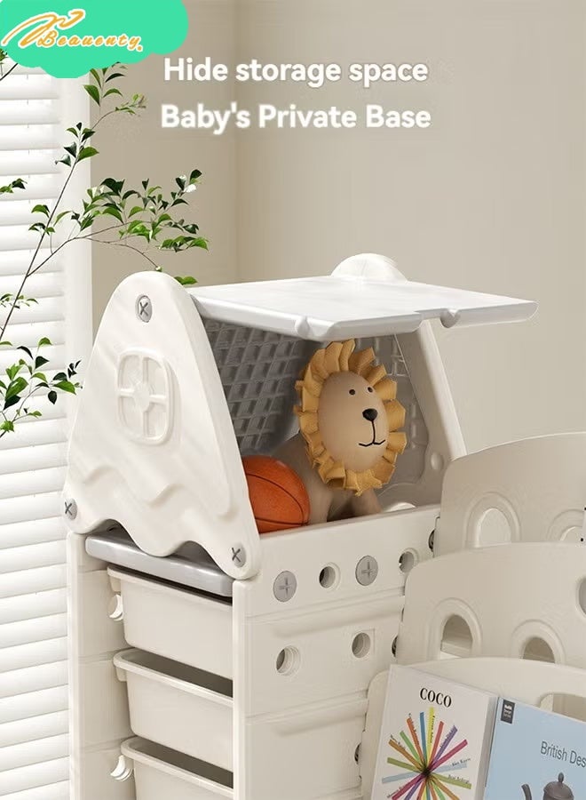 Beauenty Children Deluxe Toy Storage Organizer, Kids Storage Bins Toy Boxes, Children's Toy Storage Rack, Toddler Storage Organizer, Toy Box Organizer（Tree house Toy Storage Organizer） - Image 3