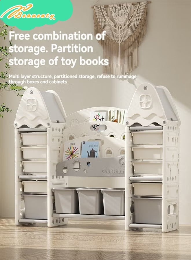 Beauenty Children Deluxe Toy Storage Organizer, Kids Storage Bins Toy Boxes, Children's Toy Storage Rack, Toddler Storage Organizer, Toy Box Organizer（Tree house Toy Storage Organizer） - Image 2