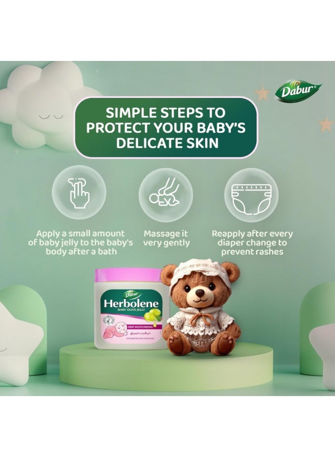 دابر هيربولين جيلي زيتون للأطفال ٢٢٥ مل | ترطيب عميق بزيت الزيتون وفيتامين هـ | يحمي بشرة الطفل من الجفاف ويمنع طفح الحفاضات | لطيف على البشرة - Image 3