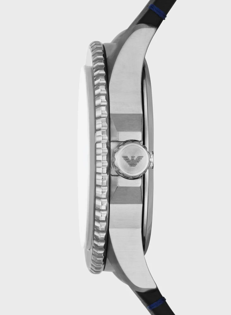 EMPORIO ARMANI Ar11516 Leather Strap Analog Watch