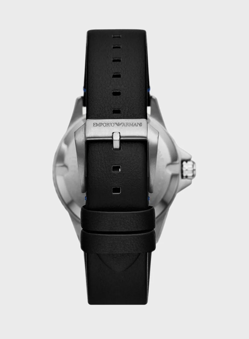 EMPORIO ARMANI Ar11516 Leather Strap Analog Watch