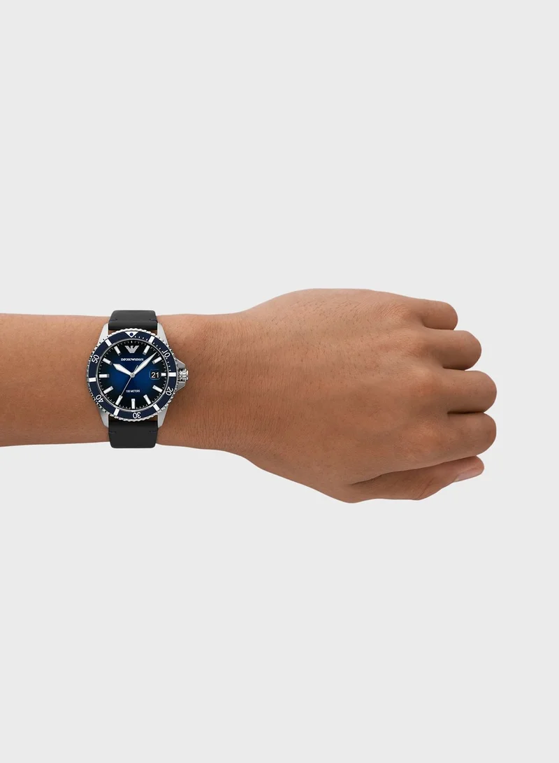 EMPORIO ARMANI Ar11516 Leather Strap Analog Watch