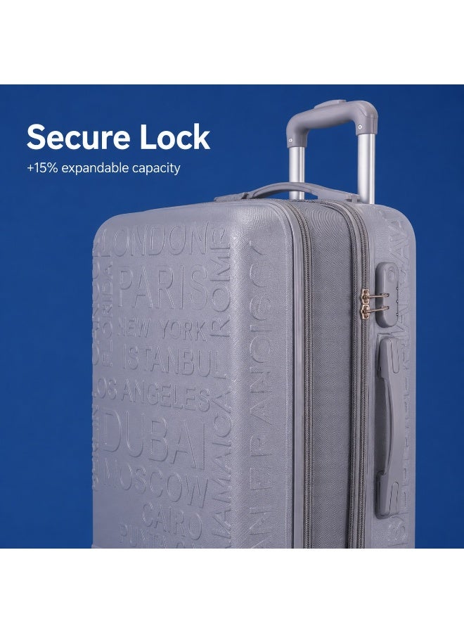 2-Piece Travel Luggage Set, 8-Wheel Spinner Suitcases, Secure Locking System, Lightweight & Durable Design - Image 2