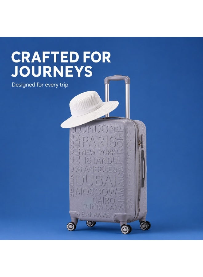 2-Piece Travel Luggage Set, 8-Wheel Spinner Suitcases, Secure Locking System, Lightweight & Durable Design - Image 1