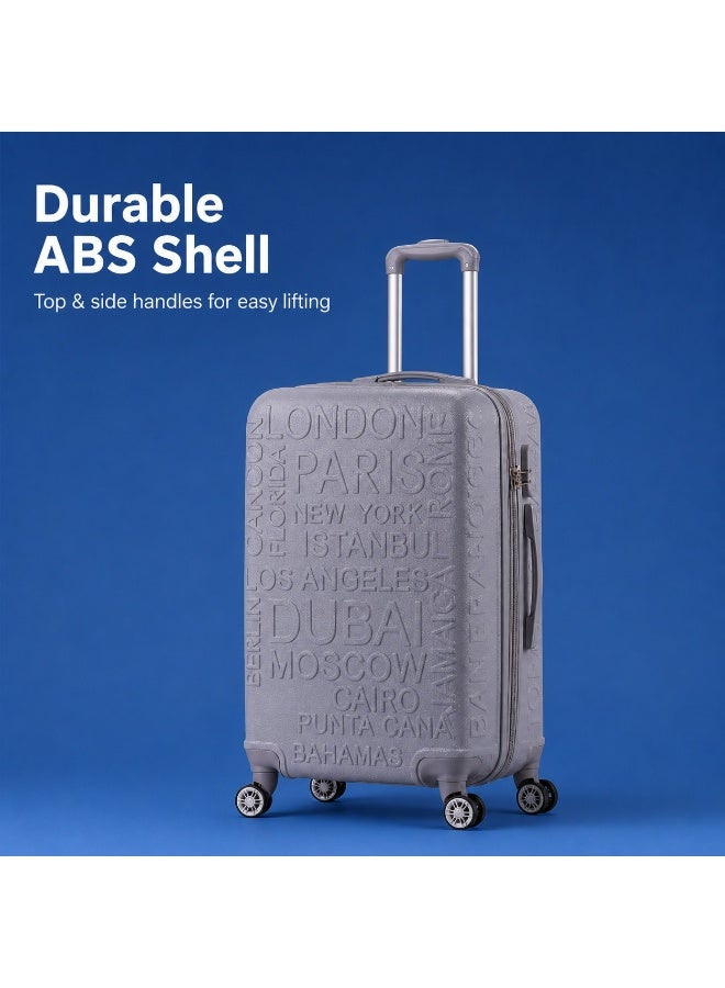 2-Piece Travel Luggage Set, 8-Wheel Spinner Suitcases, Secure Locking System, Lightweight & Durable Design - Image 4