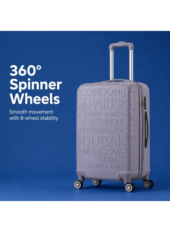 2-Piece Travel Luggage Set, 8-Wheel Spinner Suitcases, Secure Locking System, Lightweight & Durable Design - Image 5