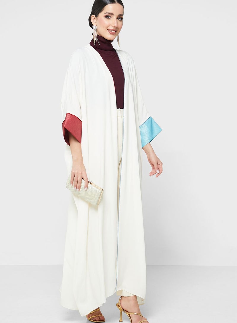 Thouq Cape Sleeve Printed Dress - Image 1
