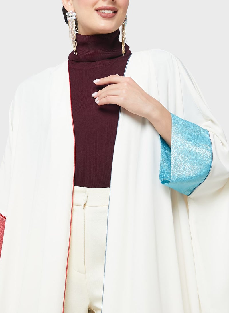 Thouq Cape Sleeve Printed Dress - Image 3
