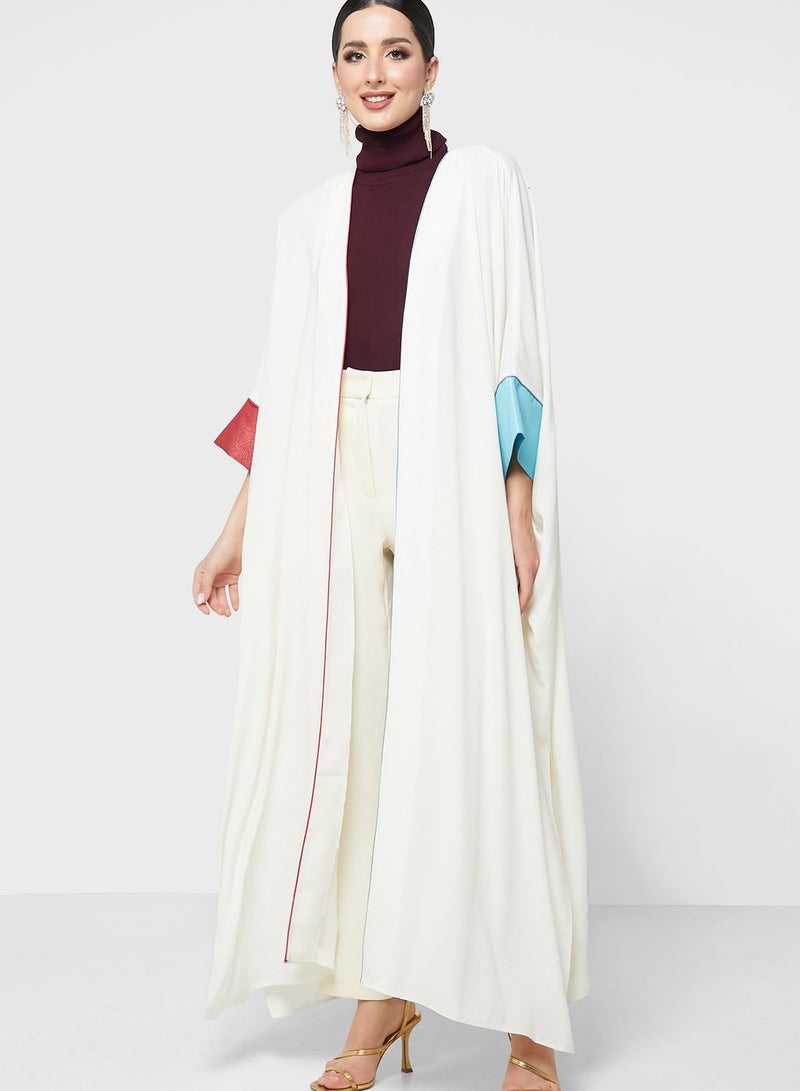 Thouq Cape Sleeve Printed Dress - Image 4