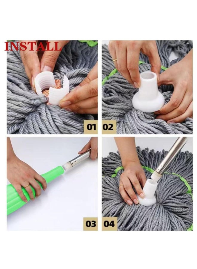 Cleaning Mob 2 in 1 dehydrating , self-Wringing for Floor , 360 Degree Rotating Circular Wall , self-Wringing for Floor - Image 3