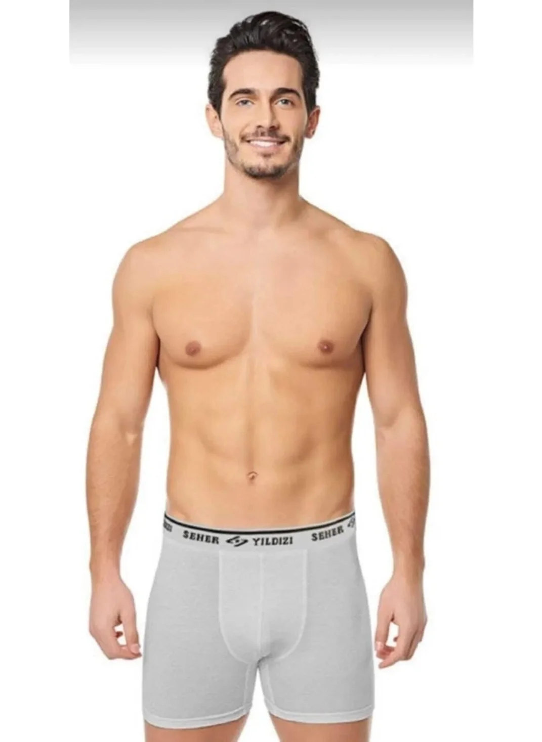 Seher Yıldızı Morning Star Men's Lycra Boxer 060 - 3 Pieces