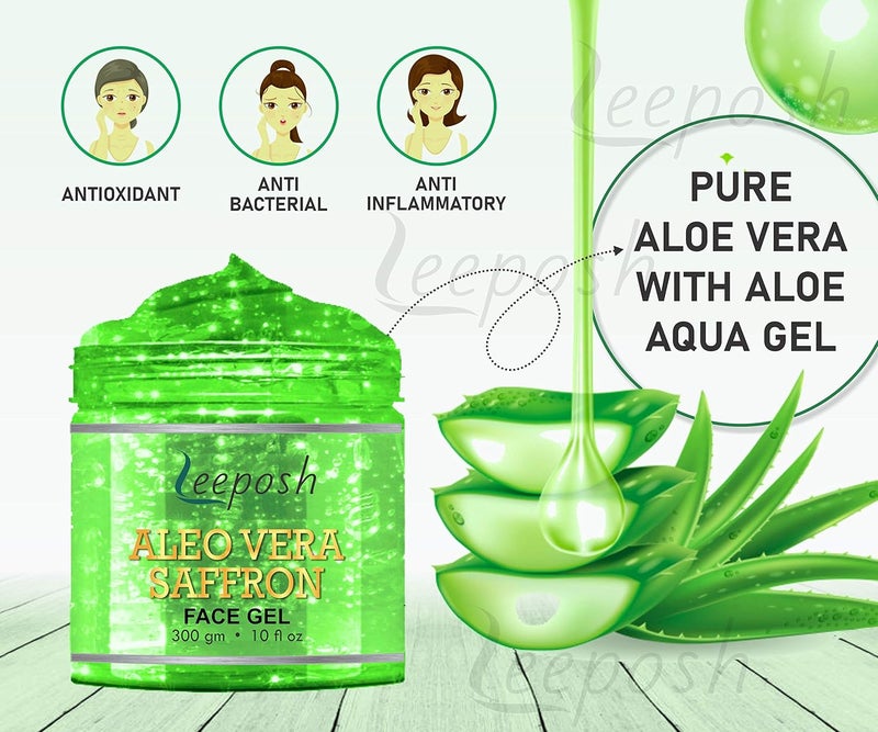 leeposh Aloe Vera Gel SkinHair health Multipurpose Face Gel 200ml - Image 2