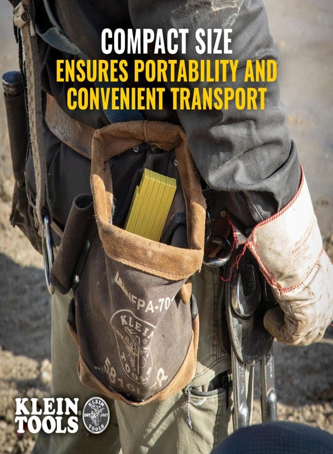 Klein Tools 91162M Folding Ruler, 6-Foot, Fiberglass, Metric Graduation, Outside Reading, for Woodworking, Metalworking, and DIY Projects - Image 4