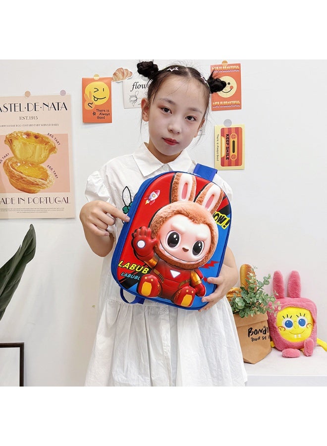 LABUBU New Children's Backpack Labubu Kindergarten Hard Shell Bag EVA Boys and Girls School Bag Large Capacity Backpack 30*25*7 CM - Image 4
