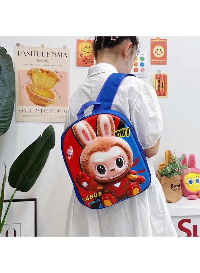 LABUBU New Children's Backpack Labubu Kindergarten Hard Shell Bag EVA Boys and Girls School Bag Large Capacity Backpack 30*25*7 CM - Image 3
