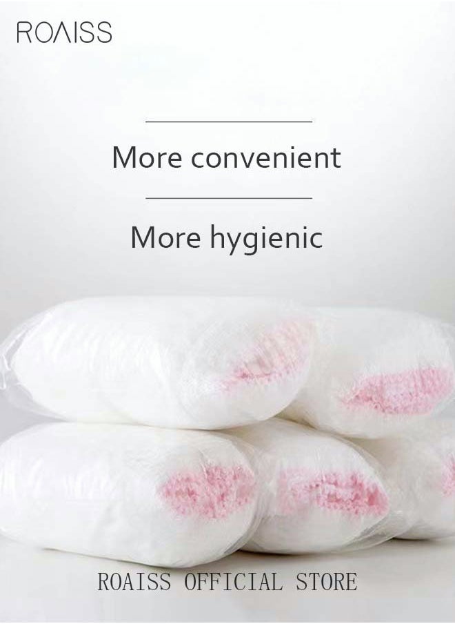 roaiss 5 Pack Set Women's Disposable Briefs Pregnant Confinement Postpartum Sterile High Stretch Panties Mid-waist Hygiene Soft Underpants Individual Package Underwear White  - Image 4