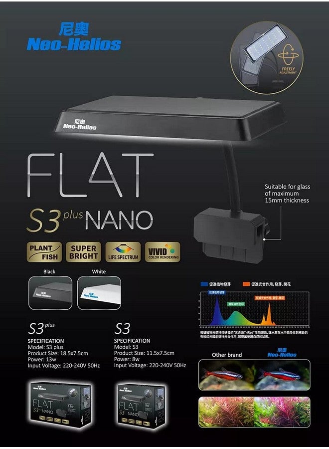 VAYINATO Neo Helios Flat Nano S3 Plus, 13W Full Spectrum Planted Tank Led Aquarium Light By Petzlifeworld - Image 4