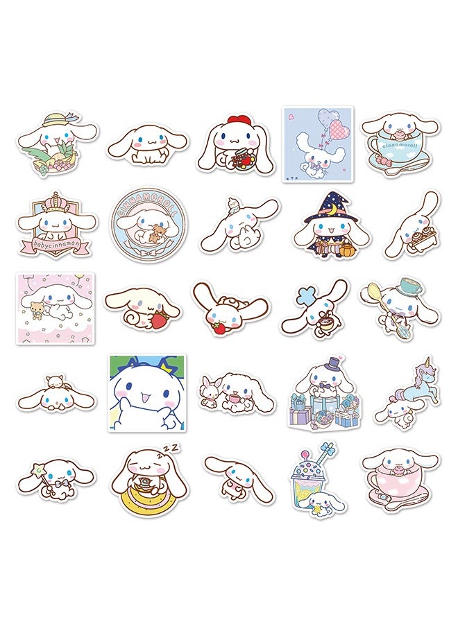 Sanrio 50 PCS Cinnamoroll Stickers, Cute Dog Stickers, Vinyl Waterproof Stickers for Kids Teens Girls Adults Phone Water Bottles Skateboard Guitar, Matte - Image 2