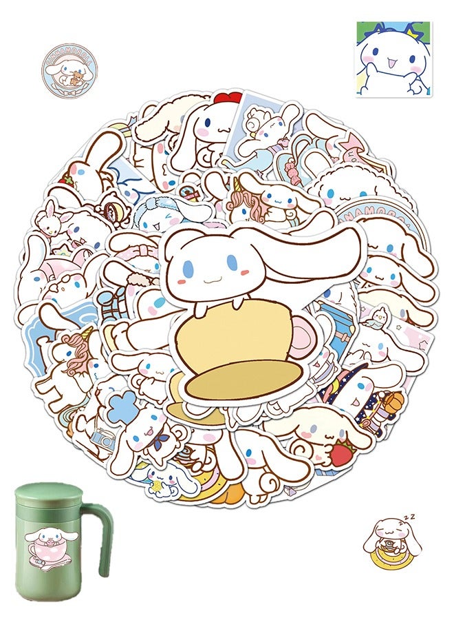 Sanrio 50 PCS Cinnamoroll Stickers, Cute Dog Stickers, Vinyl Waterproof Stickers for Kids Teens Girls Adults Phone Water Bottles Skateboard Guitar, Matte - Image 1