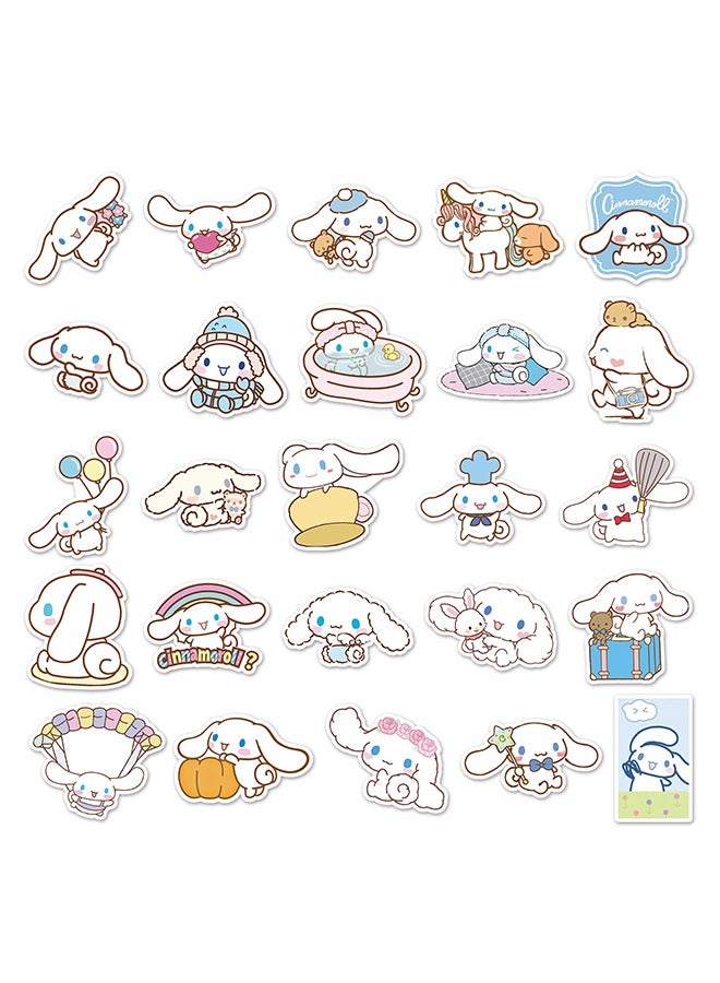 Sanrio 50 PCS Cinnamoroll Stickers, Cute Dog Stickers, Vinyl Waterproof Stickers for Kids Teens Girls Adults Phone Water Bottles Skateboard Guitar, Matte - Image 3