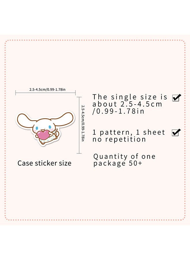 Sanrio 50 PCS Cinnamoroll Stickers, Cute Dog Stickers, Vinyl Waterproof Stickers for Kids Teens Girls Adults Phone Water Bottles Skateboard Guitar, Matte - Image 5