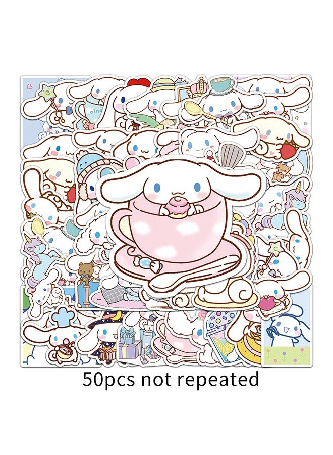 Sanrio 50 PCS Cinnamoroll Stickers, Cute Dog Stickers, Vinyl Waterproof Stickers for Kids Teens Girls Adults Phone Water Bottles Skateboard Guitar, Matte - Image 4
