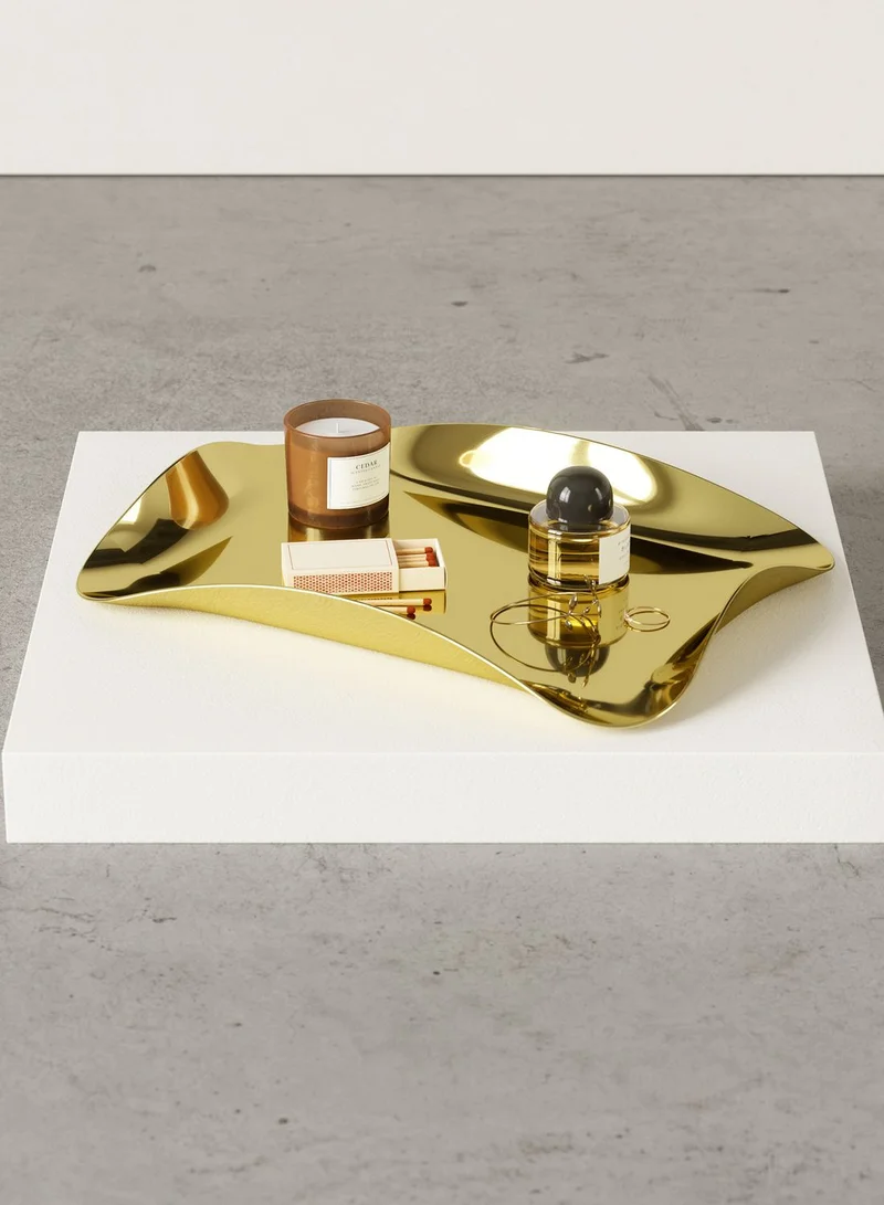 UMBRA Brass Wave Storage Tray