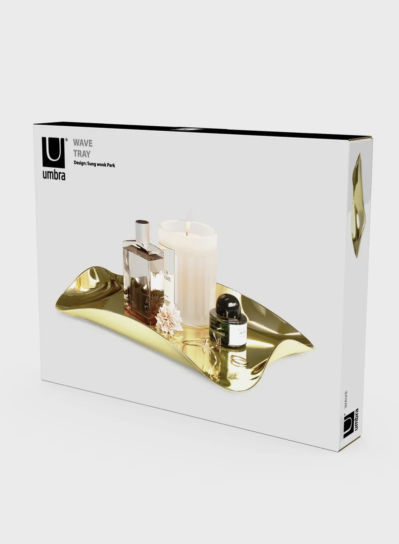 UMBRA Brass Wave Storage Tray