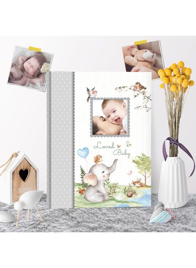 Holoary First 5 Years Baby Memory Book - 76 Colourful Illustrated Keepsake Journal Pages Record Book Album for Newborn Baby Boy or Girl, Woodland Animals Design(Elephant) - Image 5