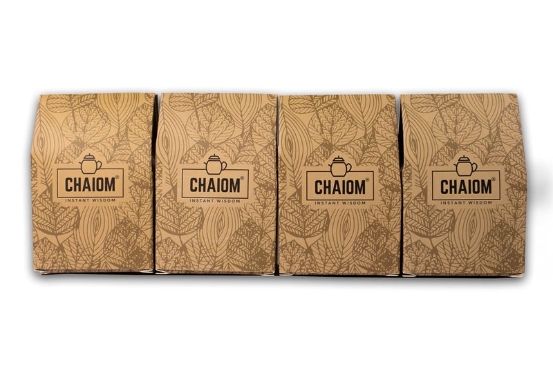 CHAIOM مجموعة تشايوم المميزة - عبوة من 4 نكهات (شاي الكركم، شاي القهوة، شاي القرفة الحارة، شاي التجديد) - Image 5