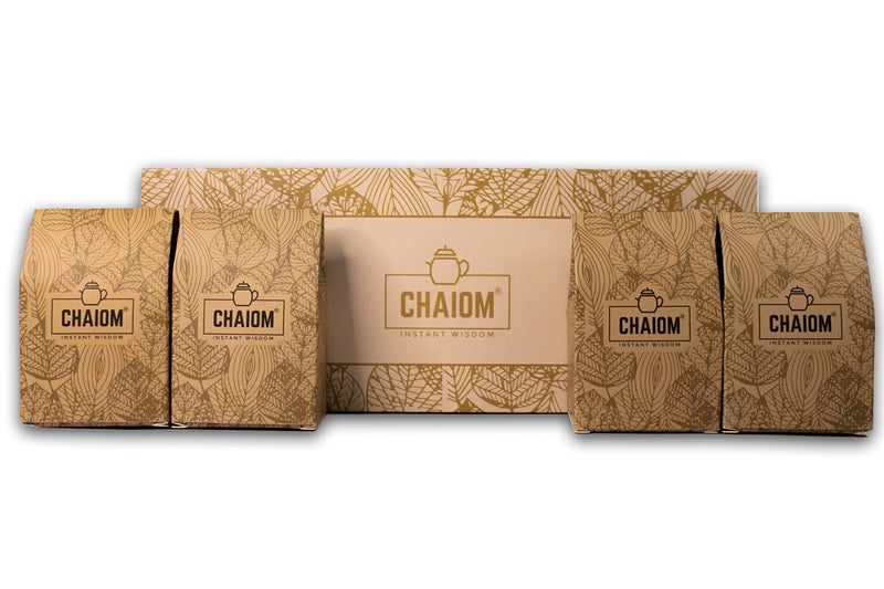 CHAIOM مجموعة تشايوم المميزة - عبوة من 4 نكهات (شاي الكركم، شاي القهوة، شاي القرفة الحارة، شاي التجديد) - Image 2