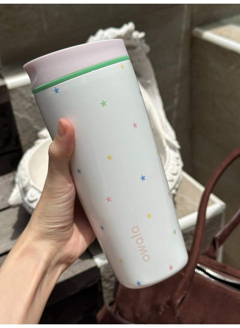 كوب قهوة SmoothSip Slider المعزول من الفولاذ المقاوم للصدأ، سعة ٢٠ أونصة/١٢ أونصة، كوب قهوة مثلجة قابل لإعادة الاستخدام، كوب قهوة ساخنة للسفر، خالٍ من مادة BPA - Image 2