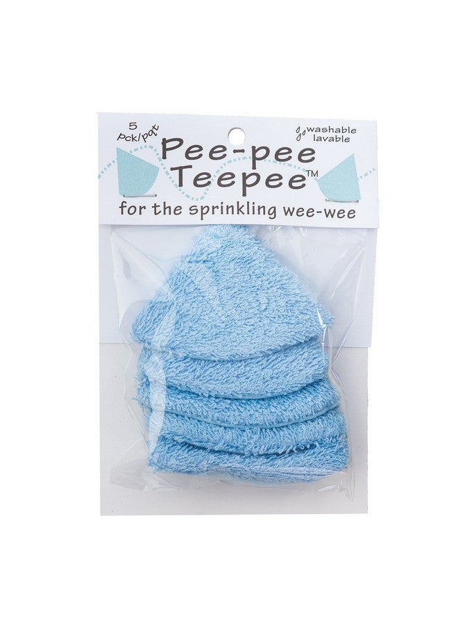 Beba Bean Pee-Pee Teepee Terry Blue - Cello Bag,5 Pack  - Image 1