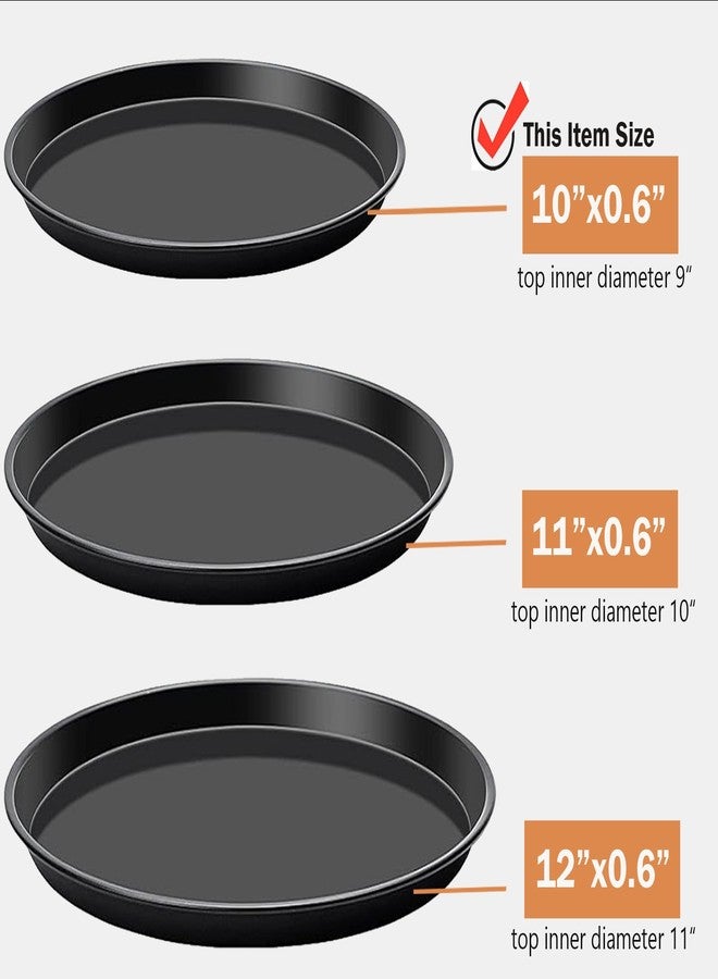 Yomvzake Round Cake Pan, 9 Inch Cake Pan Giant Shollow Baking Pan Round Sheet Cake Tray Pan for Christmas Baking - Image 4
