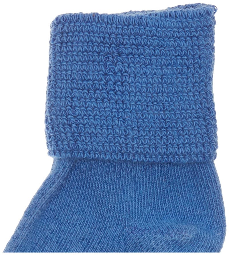 Jefferies Socks جوارب جيفري للأطفال الأولاد حديثي الولادة مع حافة قابلة للطي، عبوة 6 أزواج، جوارب للأطفال الرضع والصغار، أزرق/أبيض/ملكي - Image 2