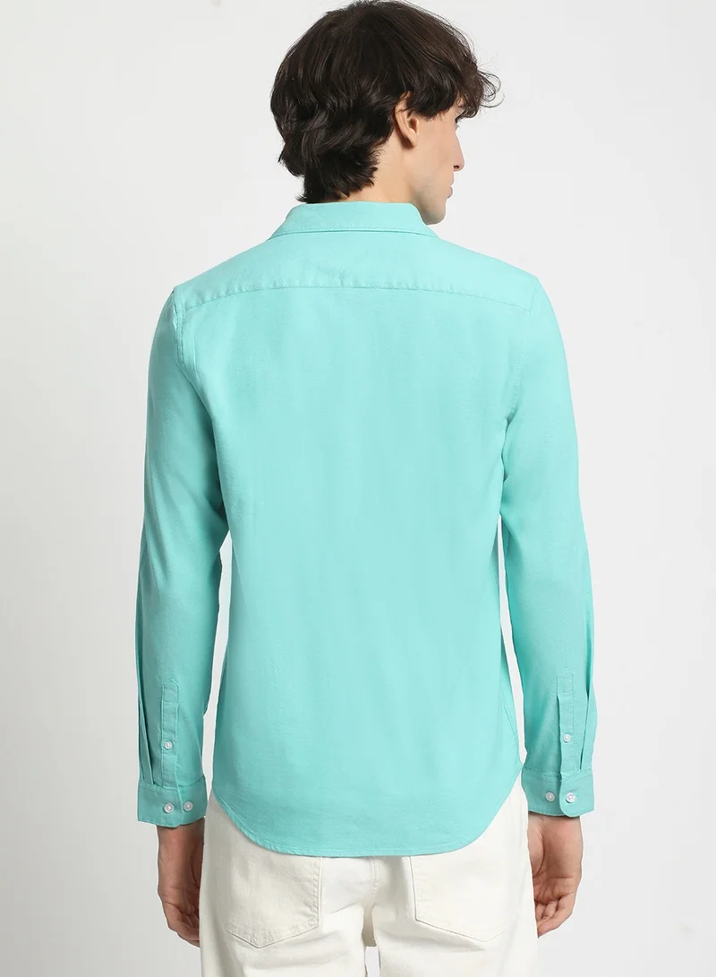 THE BEAR HOUSE Cotton Shirt for Men | Slim Fit, Long Sleeve, Casual & Formal Wear | Soft, Breathable Fabric for Office, Everyday, & All-Season Use in Classic & Trendy