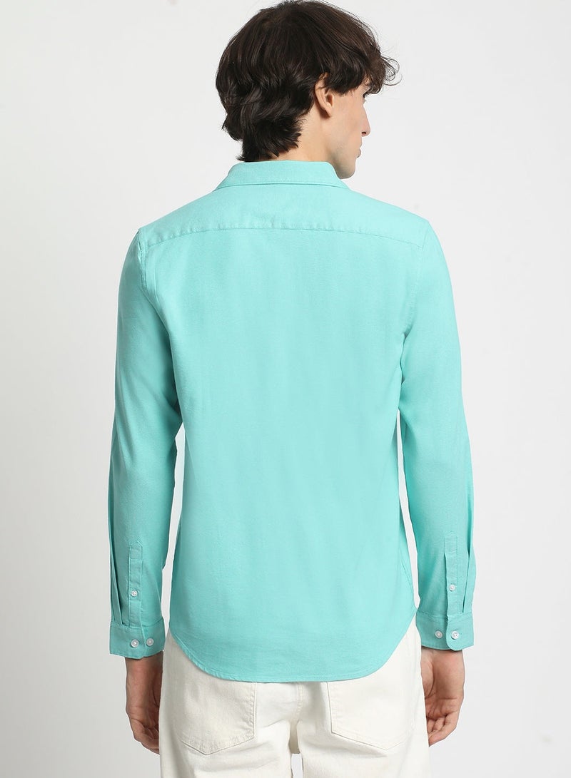 THE BEAR HOUSE Cotton Shirt for Men | Slim Fit, Long Sleeve, Casual & Formal Wear | Soft, Breathable Fabric for Office, Everyday, & All-Season Use in Classic & Trendy - Image 5