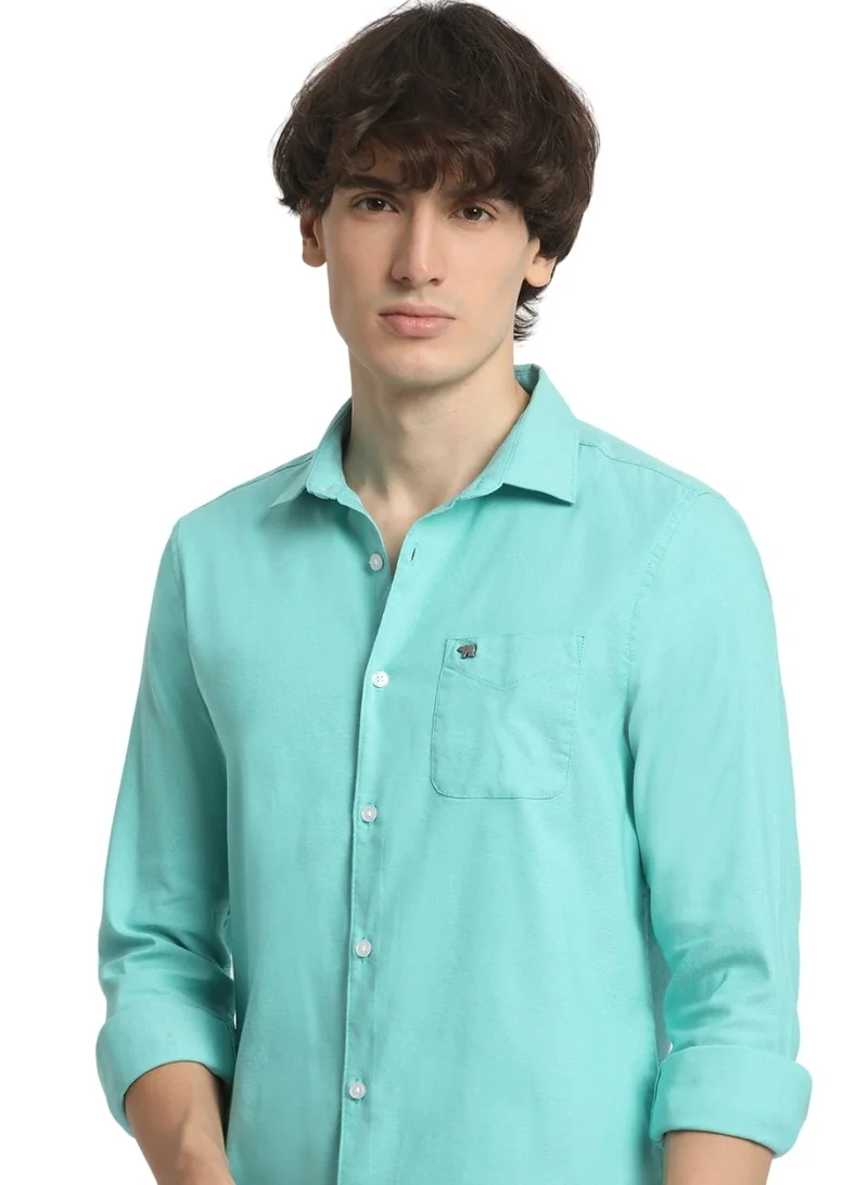 THE BEAR HOUSE Cotton Shirt for Men | Slim Fit, Long Sleeve, Casual & Formal Wear | Soft, Breathable Fabric for Office, Everyday, & All-Season Use in Classic & Trendy