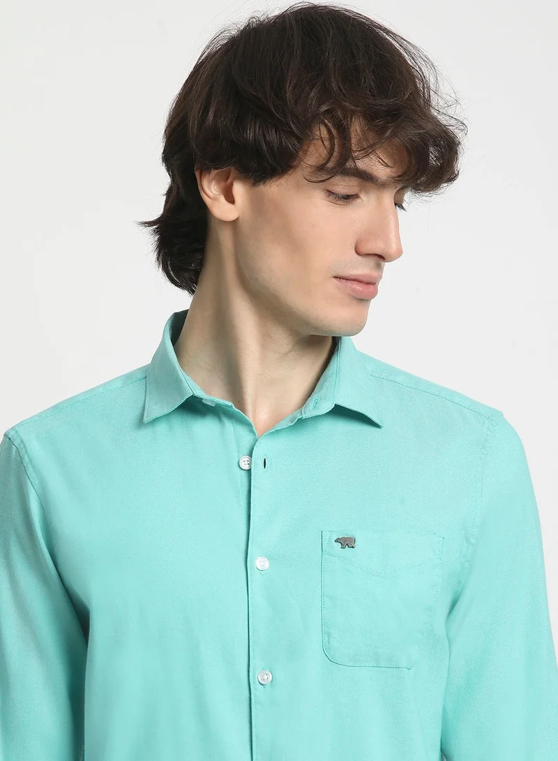 THE BEAR HOUSE  Cotton Shirt for Men | Slim Fit, Long Sleeve, Casual & Formal Wear | Soft, Breathable Fabric for Office, Everyday, & All-Season Use in Classic & Trendy for Men | Best Price UAE