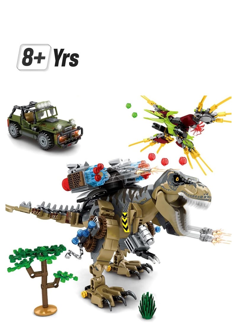 Dinosaurs Building Blocks Set 645 Pcs, Dinosaur for Boys Age 8 9 10 11 12 13 14 Years Toys Kit, Park World, Birthday Gifts and Girls - Image 1