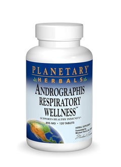 PLANETARY HERBALS Planetary Herbals Andrographis Respiratory Wellness, 895 mg, 120 Tablets 