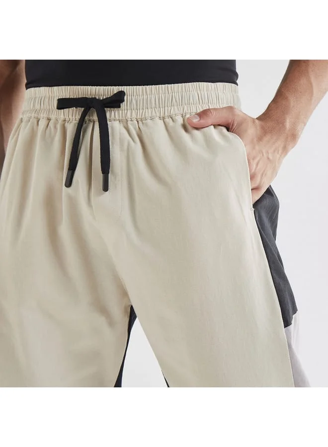 Splash FAV Panelled Joggers with Drawstring Closure and Pockets
