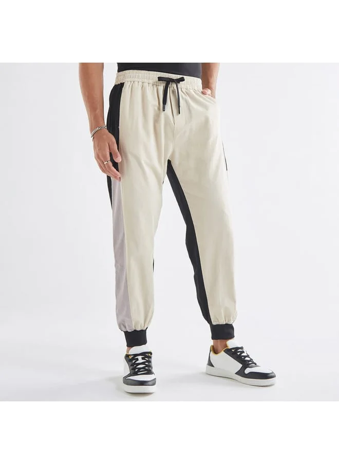 FAV Panelled Joggers with Drawstring Closure and Pockets