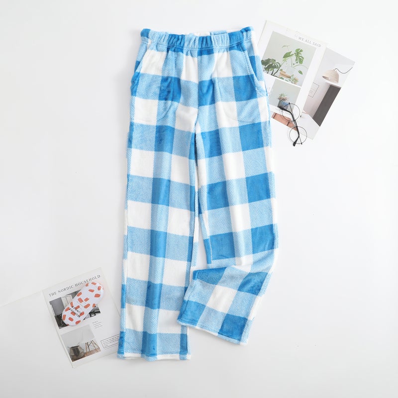 Flannel Fleece Loungewear Pants Casual Warm Lounge Trousers - Image 4