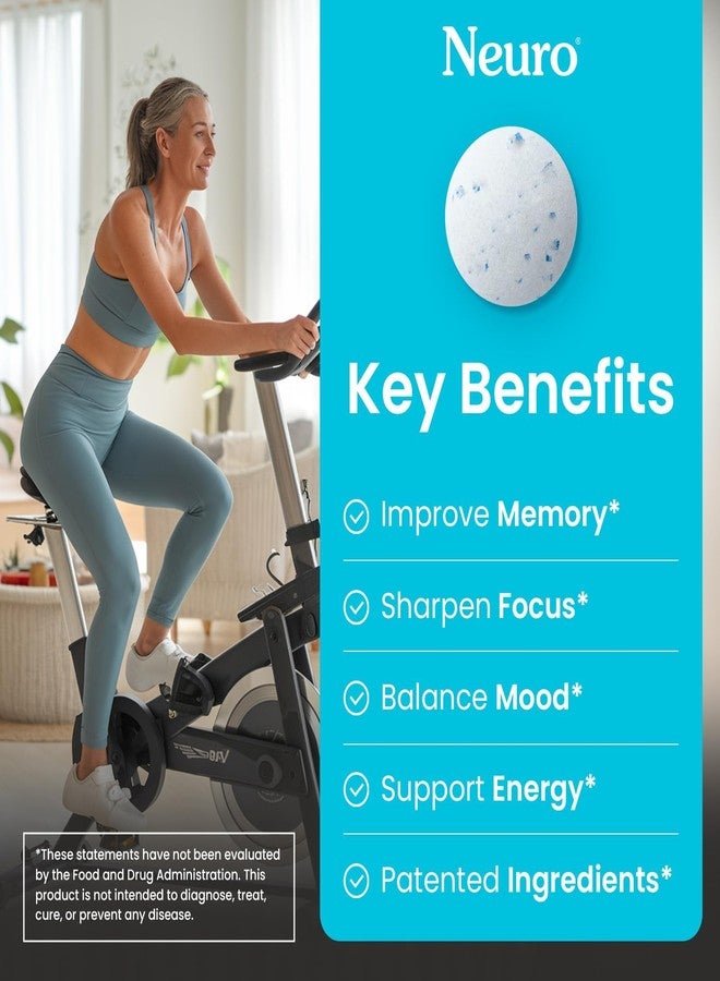Neuro Memory & Focus Gum - Nootropic Gum with Vitamin B12, Vitamin B6, L-Theanine & Ginseng Extract - Natural Brain Support Supplement - Vegan, Caffeine & Sugar Free Chews - Peppermint, 90 ct - Image 5