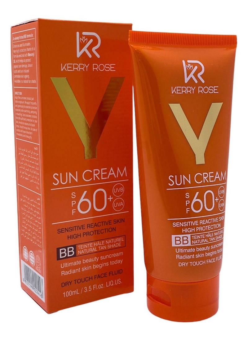 Kerry Rose - SUN CREAM SENSITIVE REACTIVE SKIN HIGH AND DRY TOUCH FACE FLUID BB 100 ML - Image 1