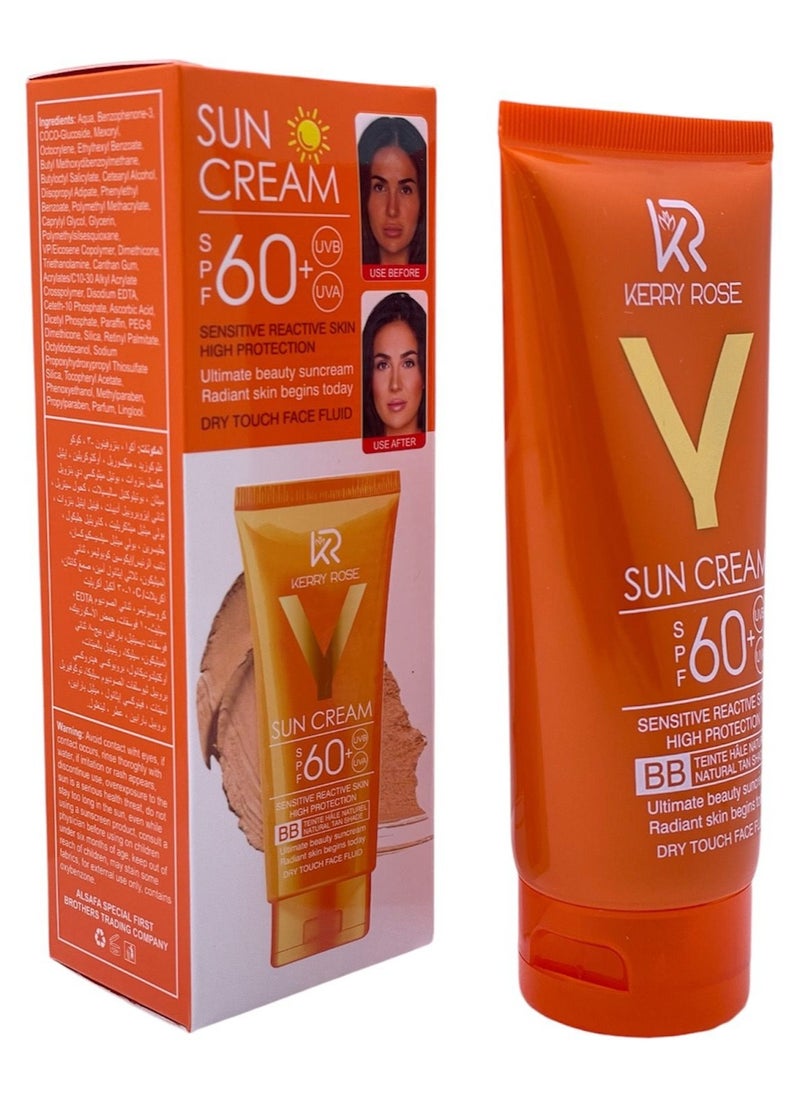 Kerry Rose - SUN CREAM SENSITIVE REACTIVE SKIN HIGH AND DRY TOUCH FACE FLUID BB 100 ML - Image 1