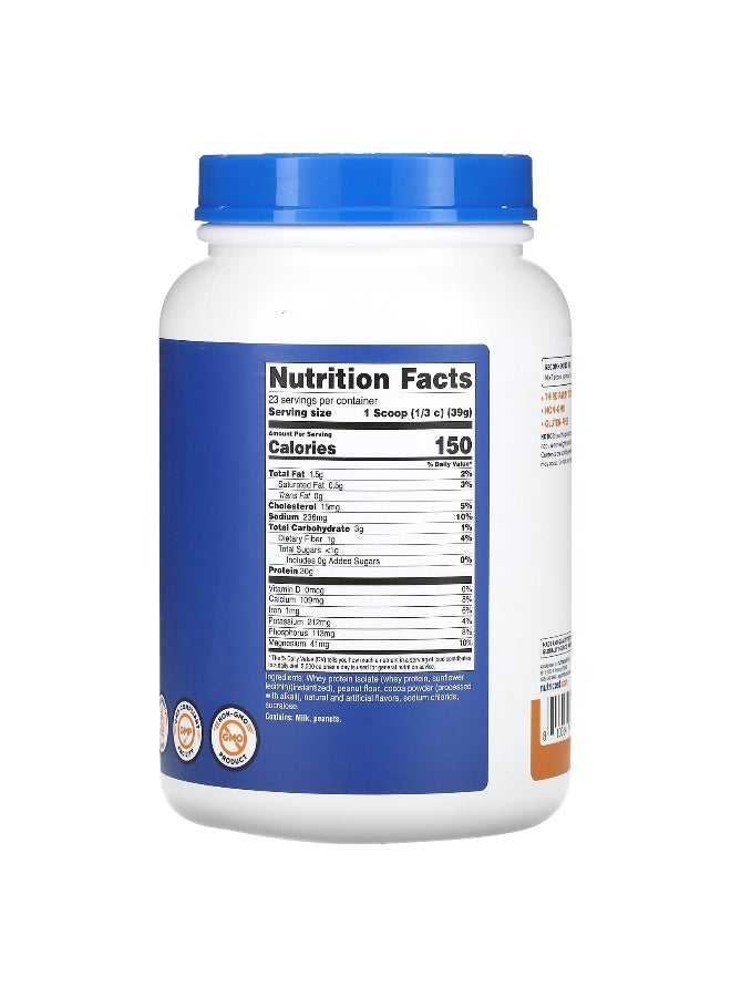 Nutricost, Whey Protein Isolate, Chocolate PB, 2 lb (907 g) - Image 2